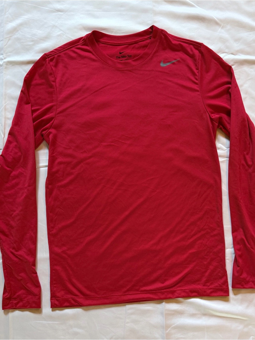 Nike Men’s Long-Sleeve Dri-fit Crew Shirt - Red